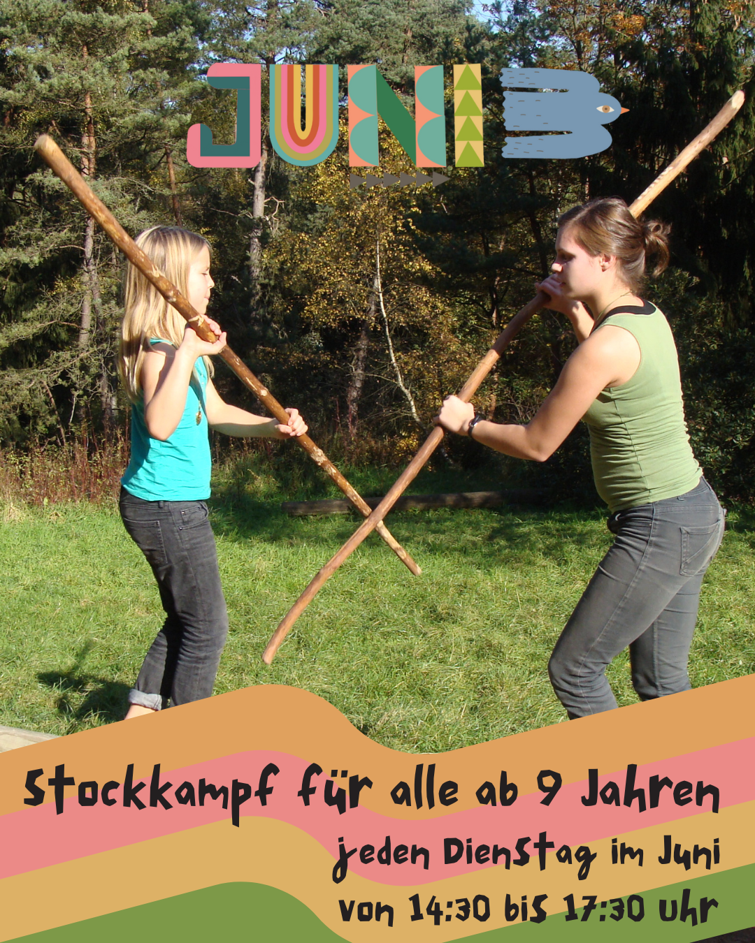 stockkampftraining Dem Osterhasen auf der Spur
